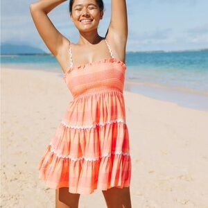Elegant Orange Mini Dress